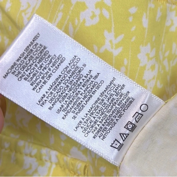 Cabi Women’s Yellow & White Button Up Jacket Size Small - Picture 5 of 6